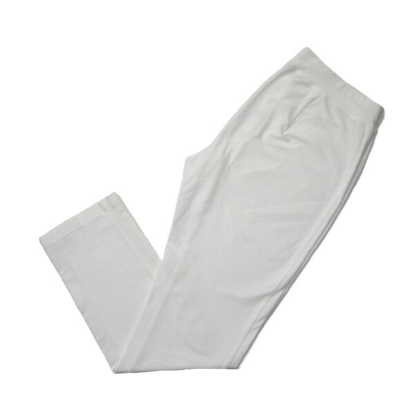 NWT Eileen Fisher Slim Ankle in White Washable Stretch Crepe Pants S - Picture 3 of 4